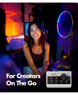 MDX-2 2 Channel XLR Portable Audio Interface Compatible with PC, Mac, iPhone, iPad, and Android