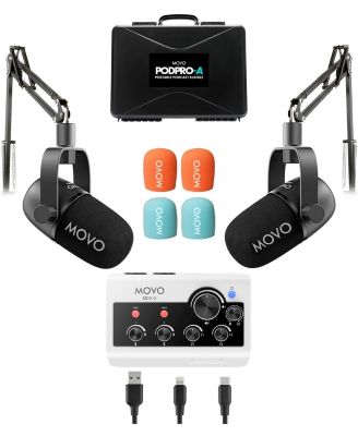 PodPro-A Portable Podcasting Bundle for 2 for Smartphones and Computers