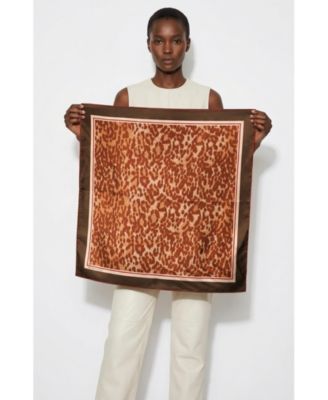 Leopard Allure Double Sided Silk Scarf