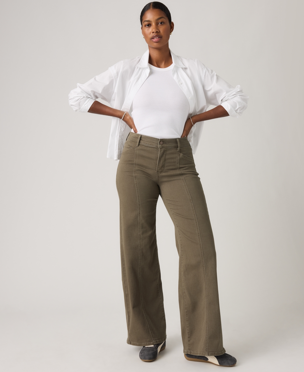 Levi's Women's 318 Seamed Wide-Leg Jeans