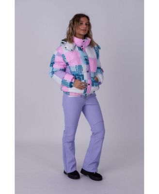 Women's Patchwork Chic Puffer Jacket