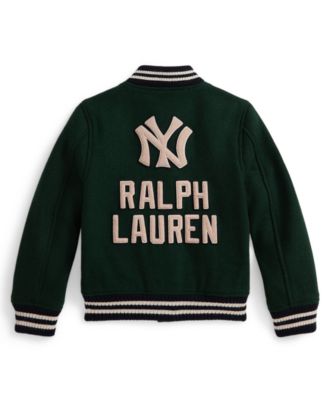 Boys' 8-20 Logo Detail Long-Sleeve Yankees Jacket