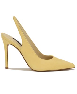 Women's Feather Slingback Stiletto Pumps 