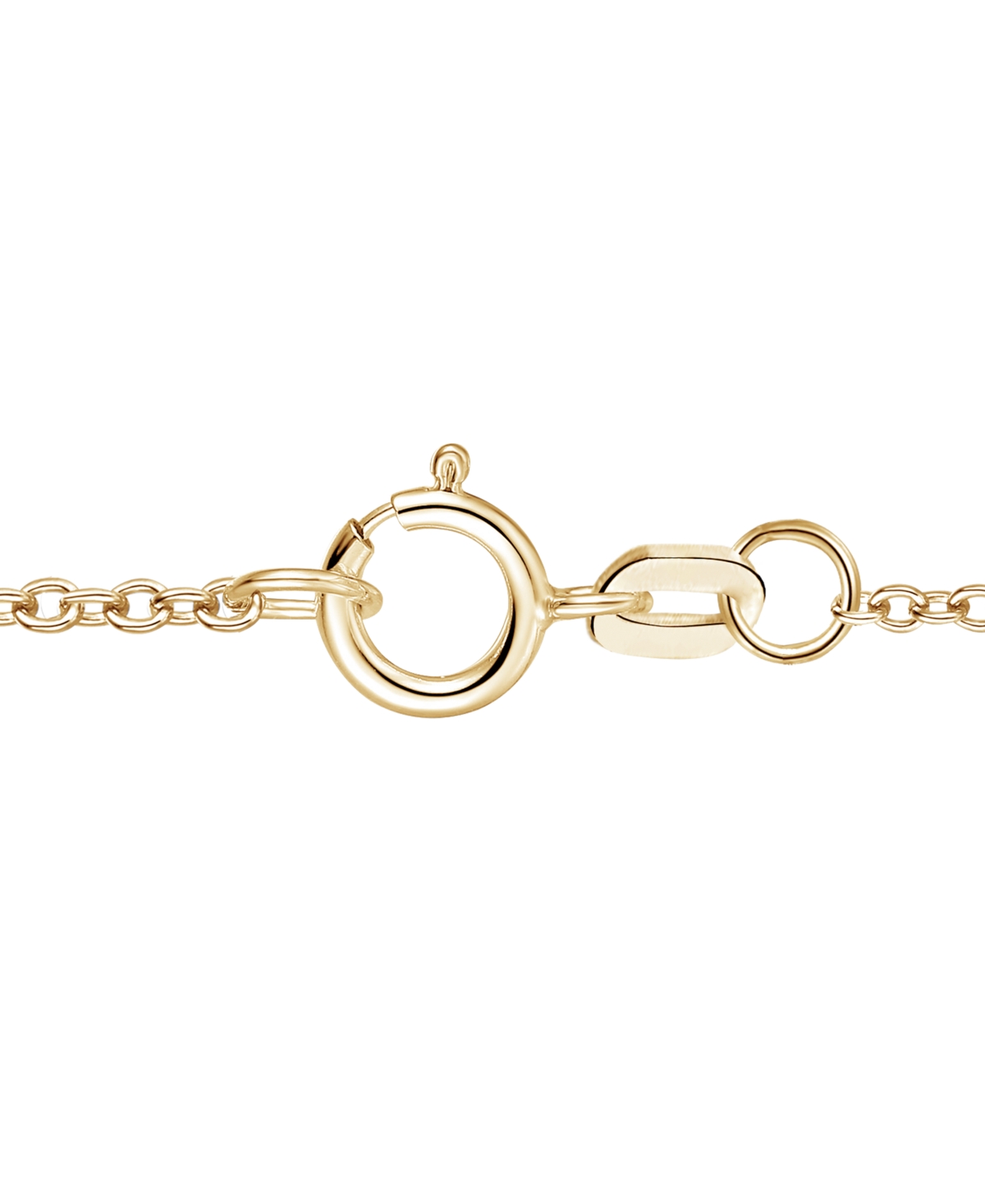 Macy's Emerald (5/8 ct. t.w.) & Diamond (1/6 Pendant Necklace 14k Yellow Gold (Also Available Sapphire Ruby)