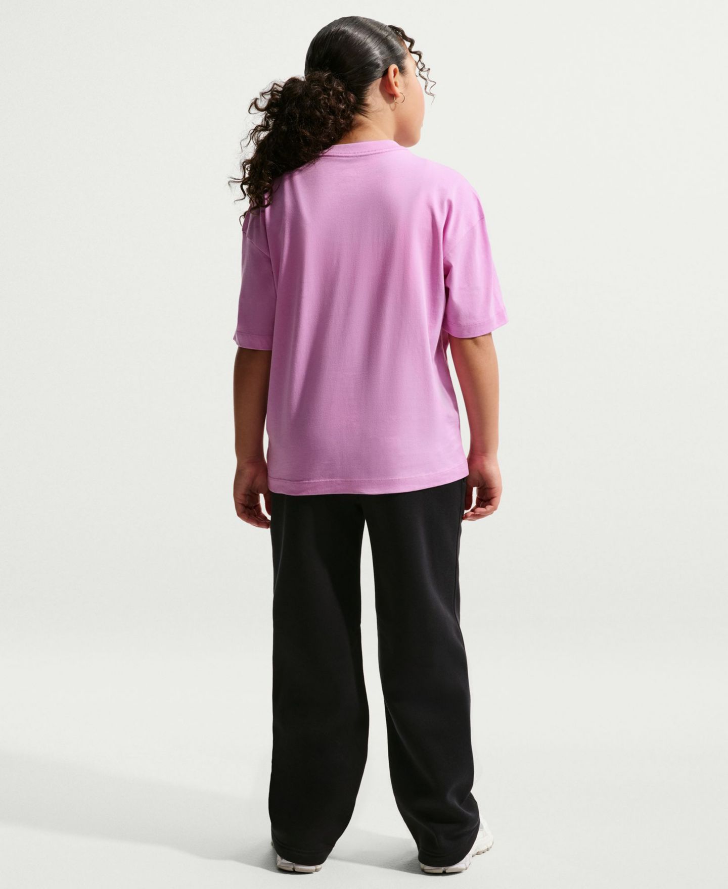Детские брюки Nike Sportswear Loose Open-Hem, цвет: Чёрный — фото 5