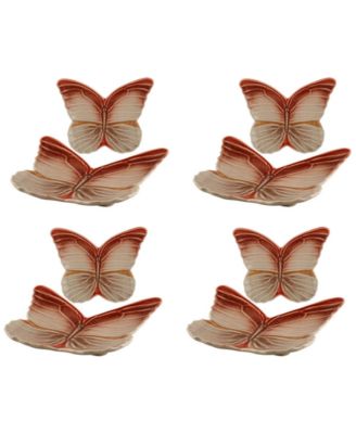 Cloudy Butterflies By Cláudia Schiffer Dessert Plates, Set of 4