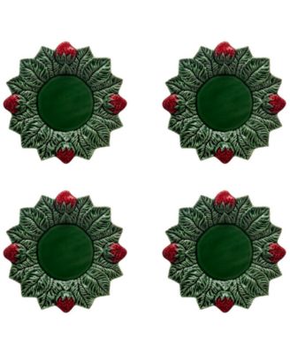 Strawberries Dinner Plates, Set of 4