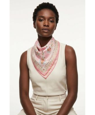 Blush Charm Double Sided Silk Scarf