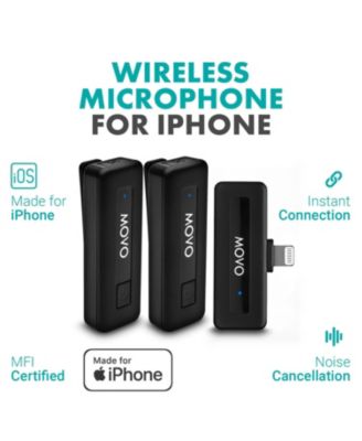 Wireless Mini DI Duo Ultra Compact Wireless Lavalier Microphones for iPhone