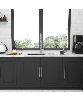 33x19x9 Inch Undermount Single Bowl Kitchen Sink 16 Gauge 304 Stainless Steel Ledge Workstation