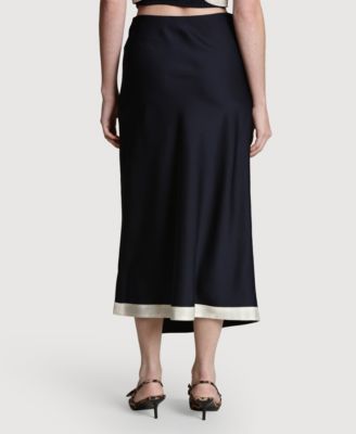 Women's Asymmetrical Wrap Midi Skirt