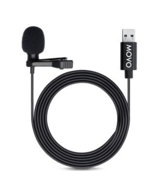 M1 USB Lavalier Lapel Clip-on Omnidirectional Condenser Computer Microphone for PC and Mac