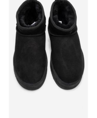 Women Havana Leather Platform Ankle Boot