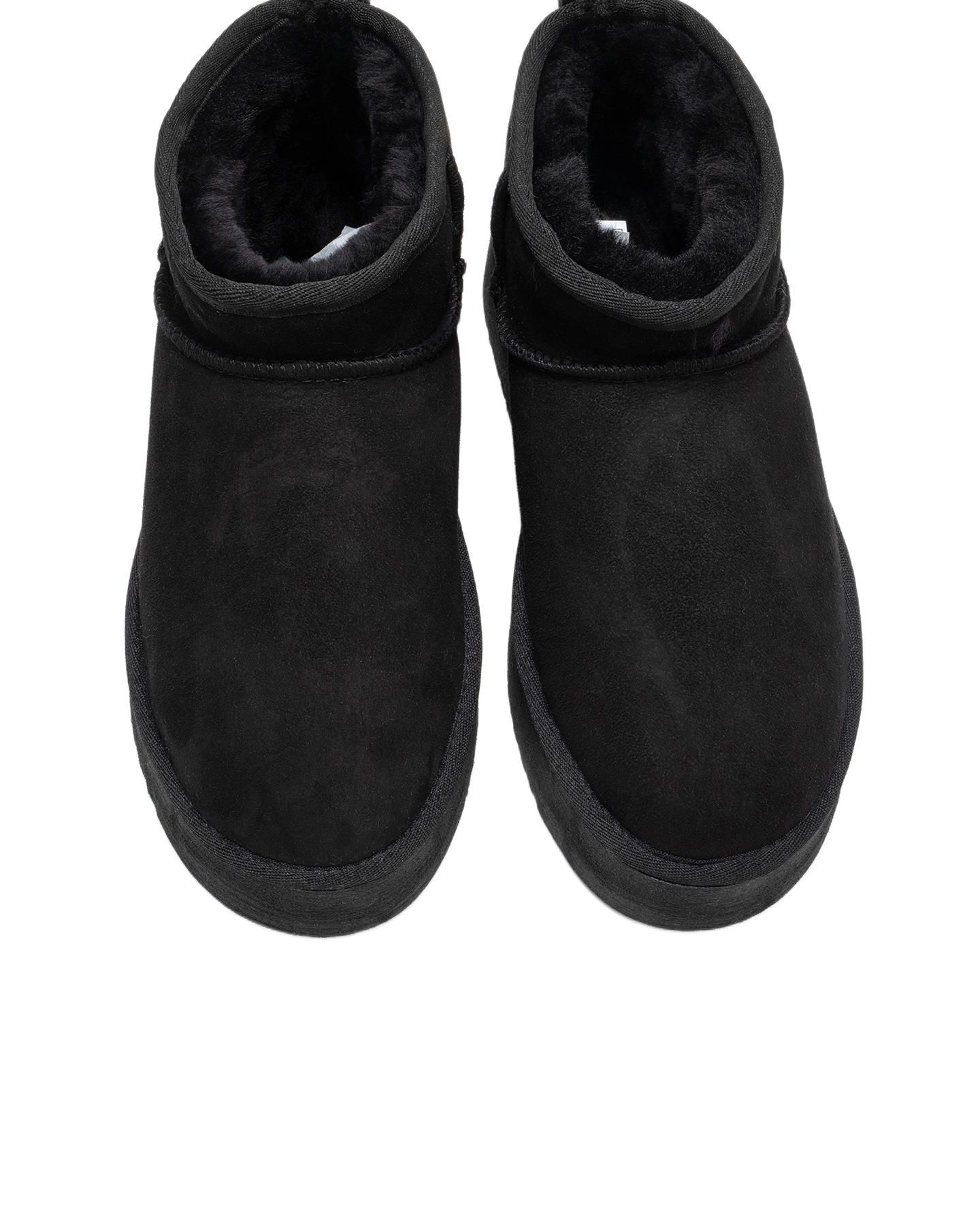 Женские ботинки Forever & Always Shoes Women Havana Leather Platform Ankle, цвет: Чёрный замшевый кожаный — фото 3