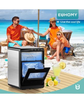 45-lb Per Day Nugget Ice Countertop Portable Ice Maker with 2lb Capacity and Auto-Cleaning
