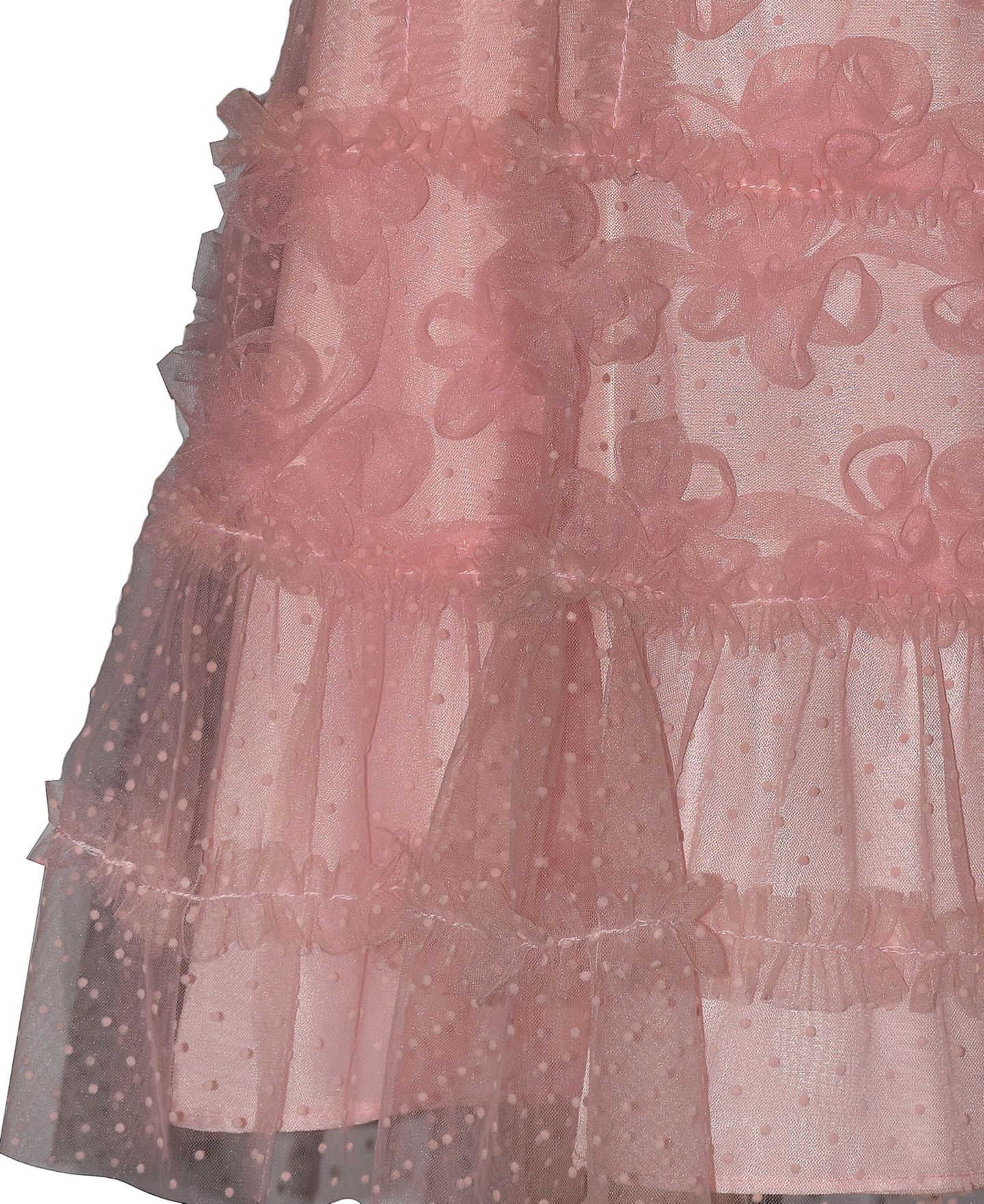 Платье Bonnie Jean Sleeveless 3D Floral Shift Round Neck Party Dress для девочек, цвет: Розовый — фото 3