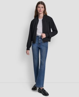 Women's Zippered Bomber Jacket