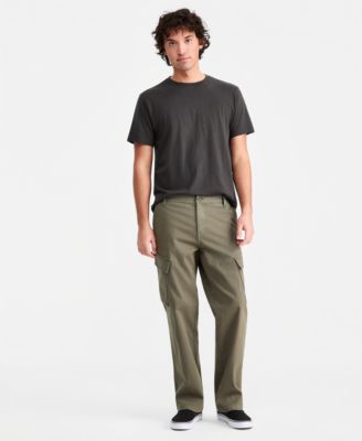 Men's Cotton-Blend Angled Cargo Pants
