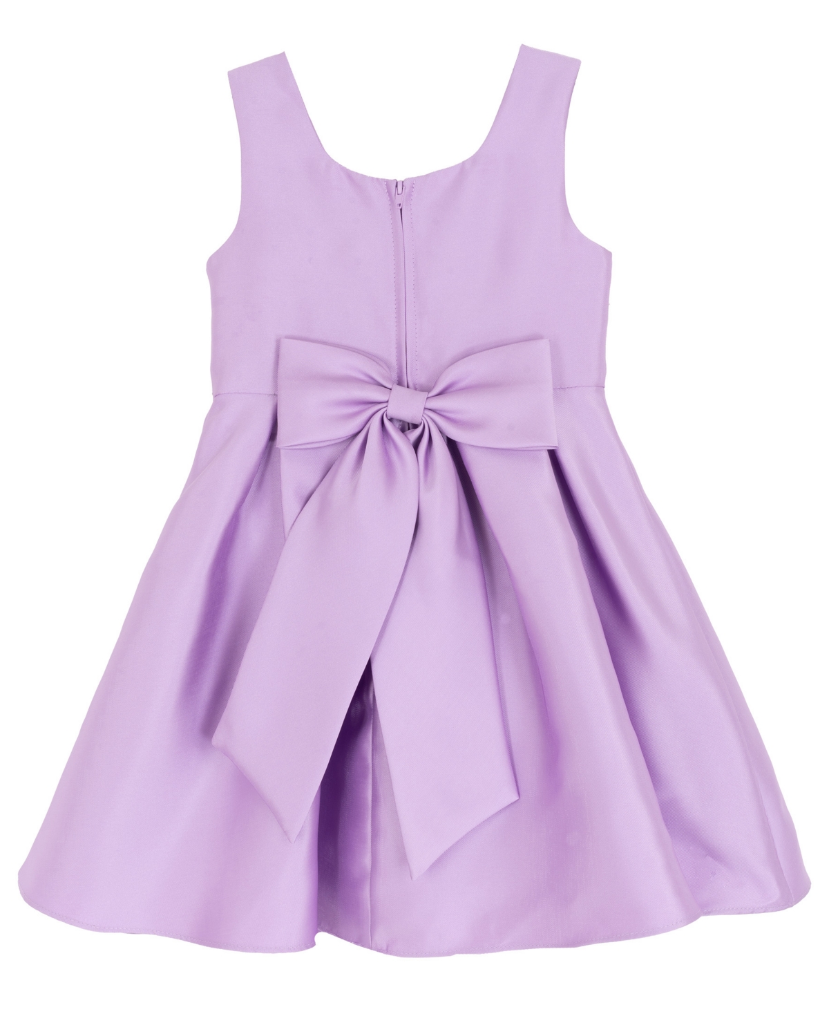 Rare Editions Girls' 2T-6X Mikado Round Neck Dress