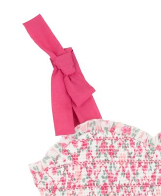 Girls' 7-16 Printed Woven Bodice Sleeveless Dress