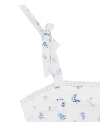 Girls' 7-16 Beaded Soutache Square Neck Dress