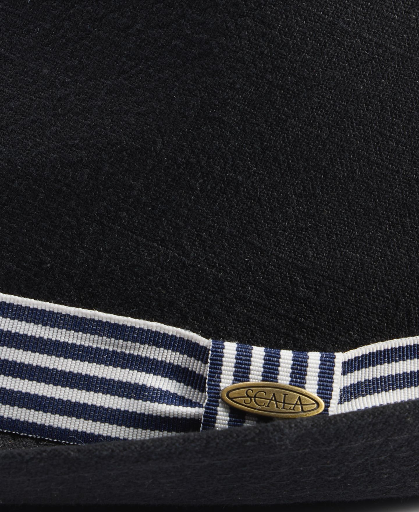 Мужские головные уборы Scala Striped Band Fedora, цвет: Чёрный — фото 3