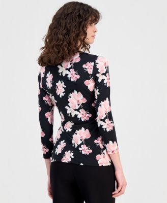 Women's 3/4-Sleeve Wrap Top