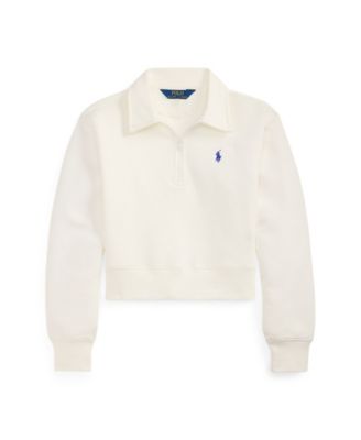 Girls' 7-16 Collared Boxy Sweater