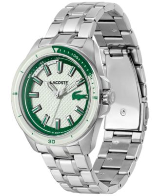 Men's Capbreton Silver Tone Stainless Steel Bracelet Watch, 43mm