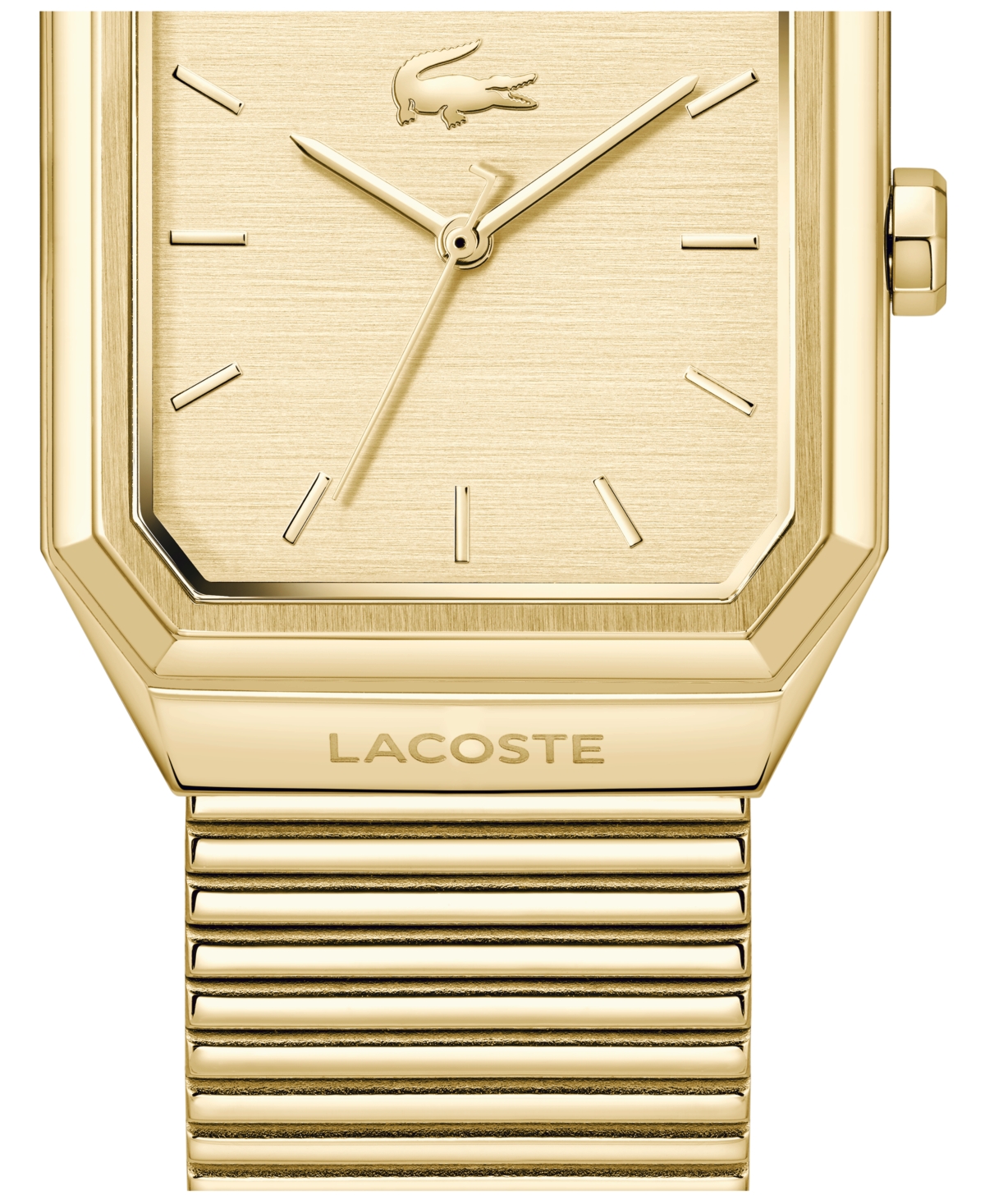 Lacoste Men's Rene Gold Tone Stainless Steel Mesh Bracelet Watch, 31x32mm