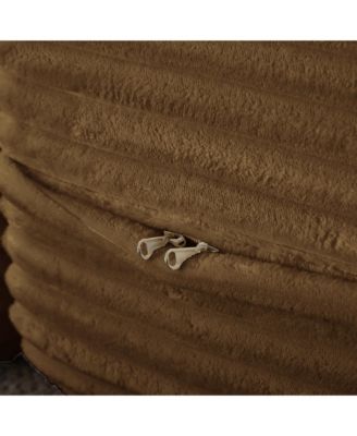 Convertible Corduroy Floor Sofa Bed with Pillows