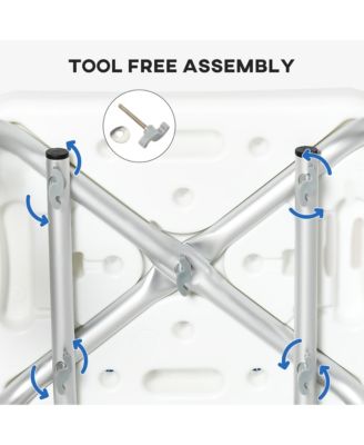 EVA Padded Bath Seat with Adjustable Height, 299 lbs. Capacity