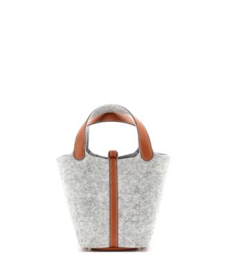 PM Picotin Lock Bag Felt with Leather