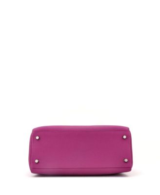 Pre-Owned HERMES Kelly 28 Handbag Pink Togo with Palladium Hardware