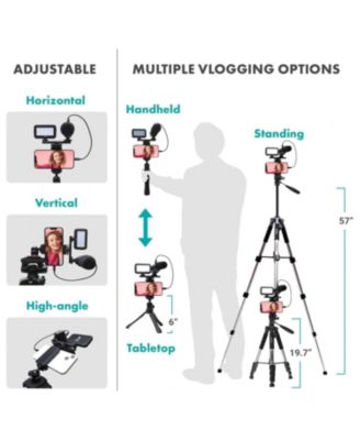USB-C Vlogging Kit for iPhone 15 and up with Fullsize Tripod