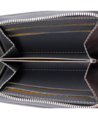 Compact Zip Wallet Coated Canvas