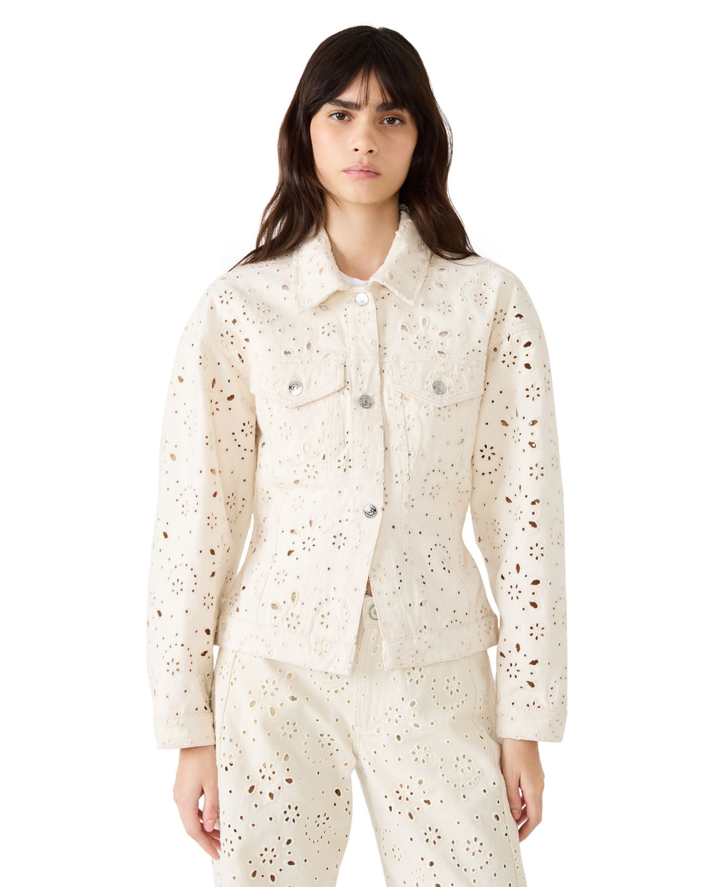 Женская куртка Steve Madden Henrietta Button-Front, цвет: Морской жемчужный — фото 4