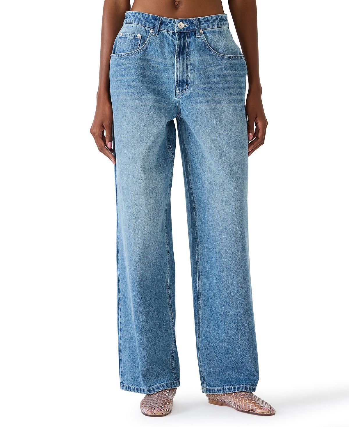 Steve Madden Women's Sydnee Barrel Jeans view 2 — MAYCSS fashion products