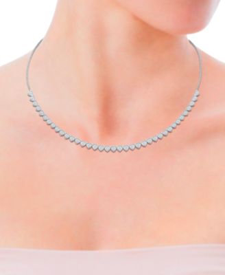 Diamond Tennis Necklace (1 ct. t.w.) in Sterling Silver