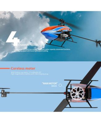 2.4G 4-Channel RC Helicopter with Auto-Hover & 6-Axis Gyro, Beginner Friendly Design