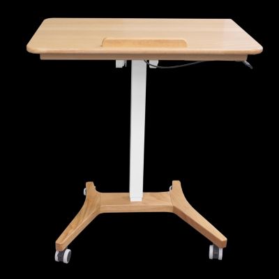 High Rise Solid Wood Mobile Standing Desk