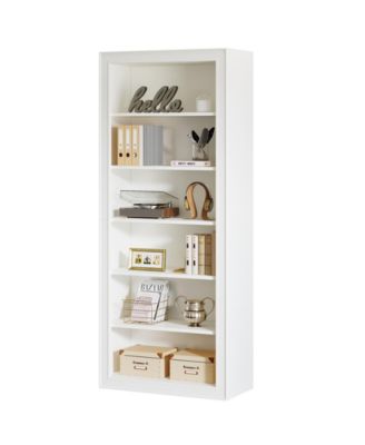 75" Tall Bookcase, 6-Tier Modern Bookshelf Open Display Storage Shelves, Floor Standing Large Book Shelf