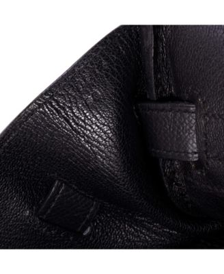 Pre-Owned HERMES Birkin 30 Handbag Black Epsom with Gold Hardware