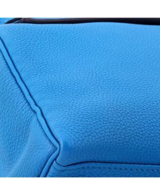 Kelly 28 Handbag Blue Togo with Gold Hardware