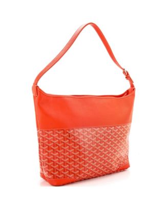 Grenadine Hobo Coated Canvas with Leather