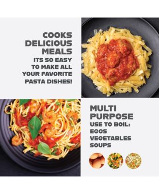   5 Qt. Stainless Steel Pasta Pot with Twist and Lock Handles