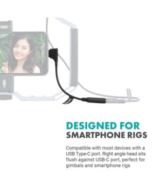 UCMA-3 Female 3.5mm TRRS to USB-C Right Angle Mic. Cable