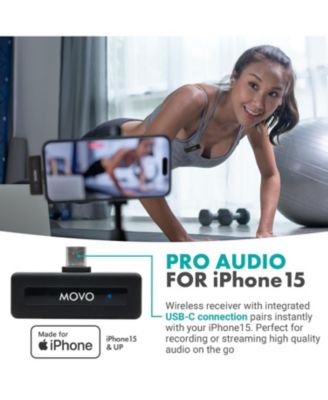 Wireless Mini USB-C Duo Wireless Microphone for iPhone 15 and up