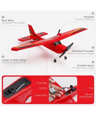 2.4G 2-Channel RC Plane with 30 Min Flight & Crash Resistant EPP Foam