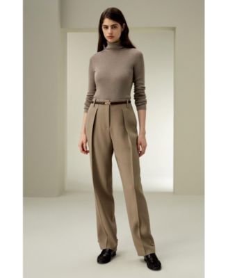 Women's Seamless Silk-Cashmere Blend Turtleneck Sweater